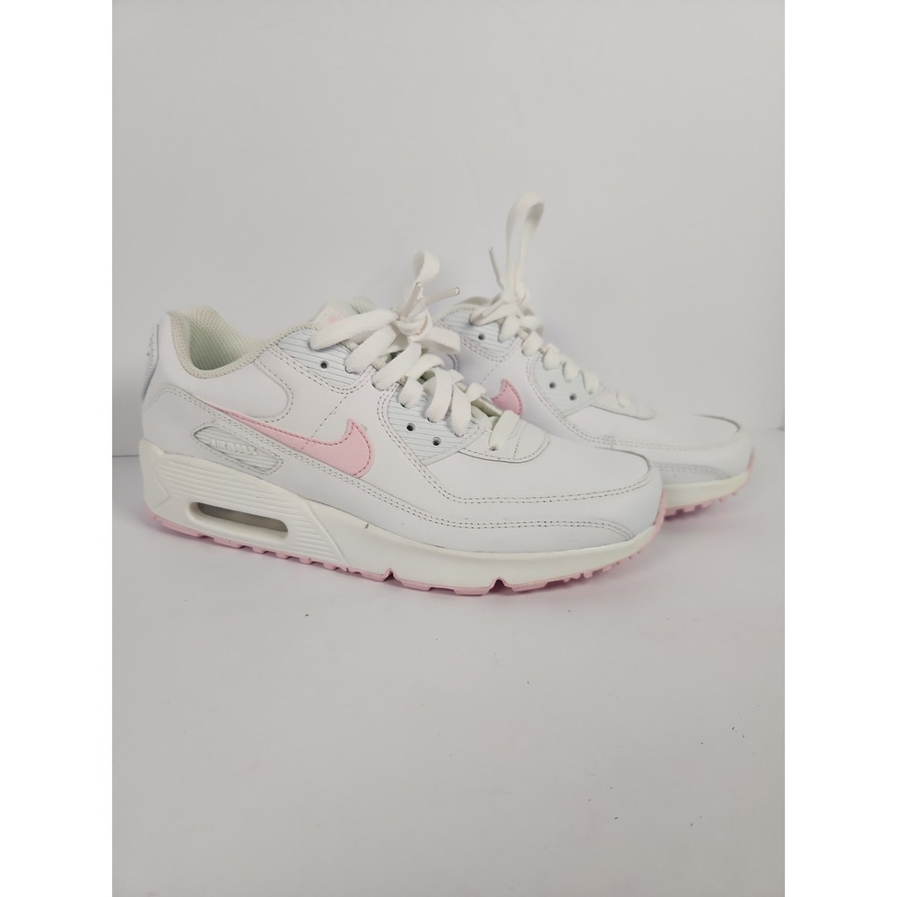 Nike Air Max 90 LTR GS White Pink Foam CD6864-121 Youth Kids 4.5Y Fits Women 6